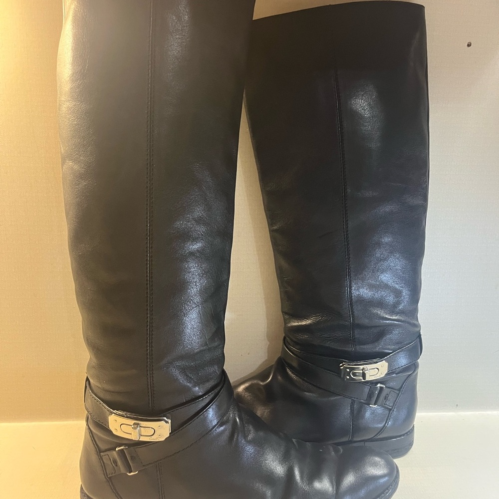 Coach Black Over the Knee Boots